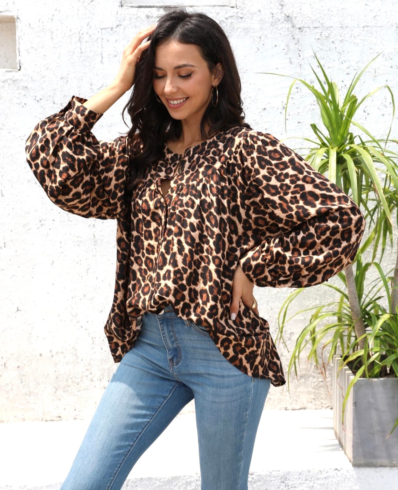 LOLA leopard blouse
