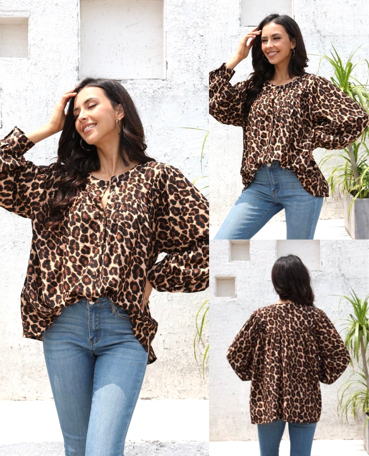 LOLA leopard blouse