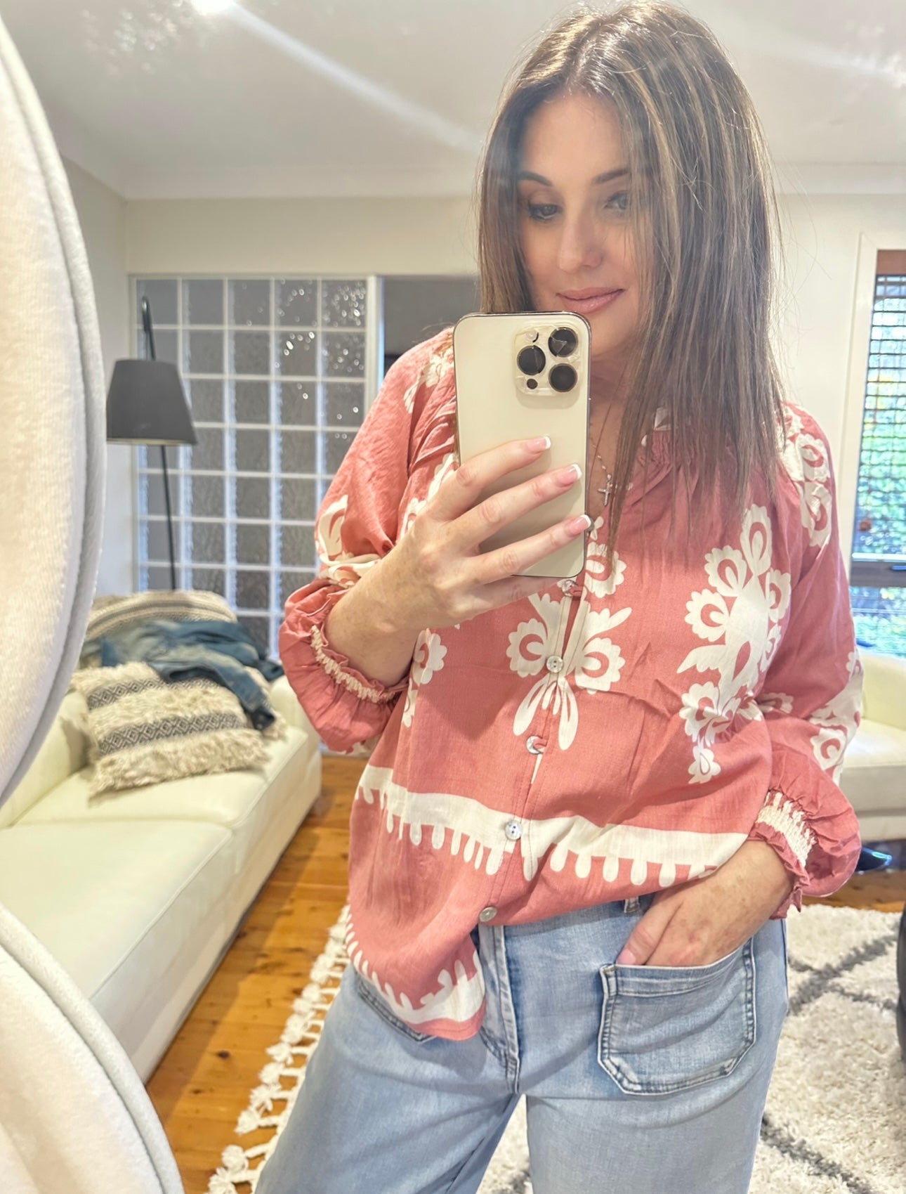 MERCY BLOUSE - BLUSH
