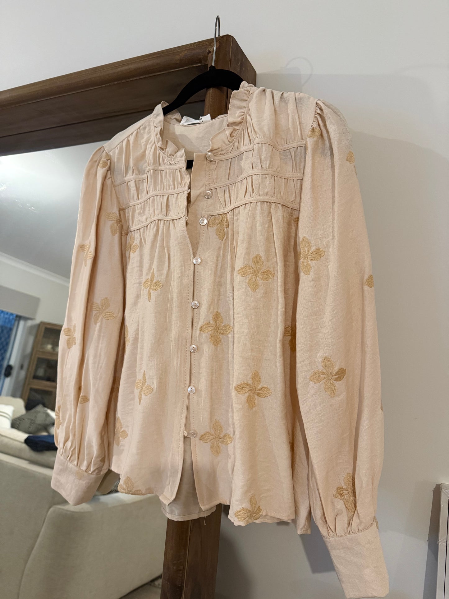SAGE Embroidered Blouse
