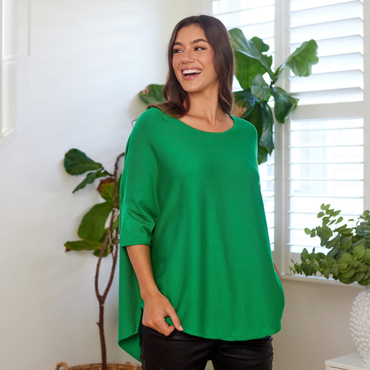 BATWING KNIT - EMERALD