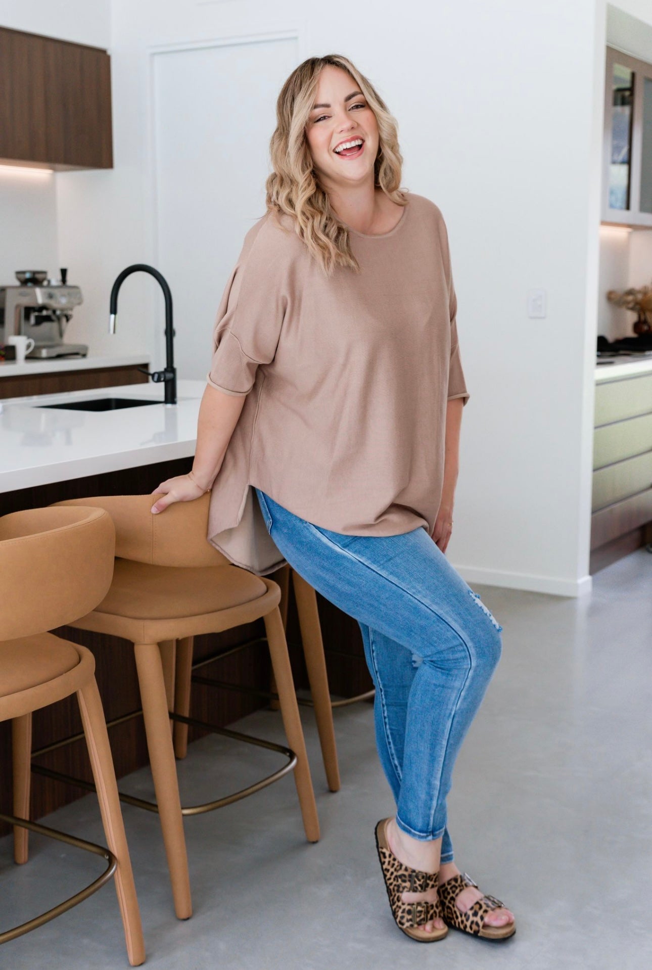 BATWING KNIT - BEIGE