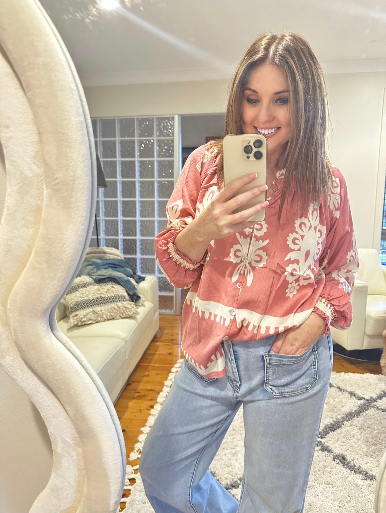 MERCY BLOUSE - BLUSH