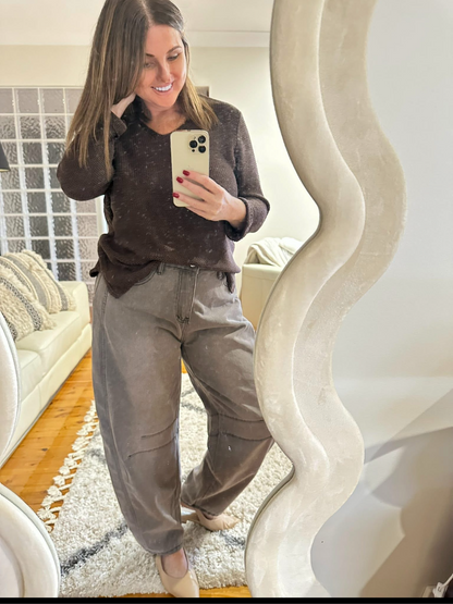 ELISE Chocolate Knit
