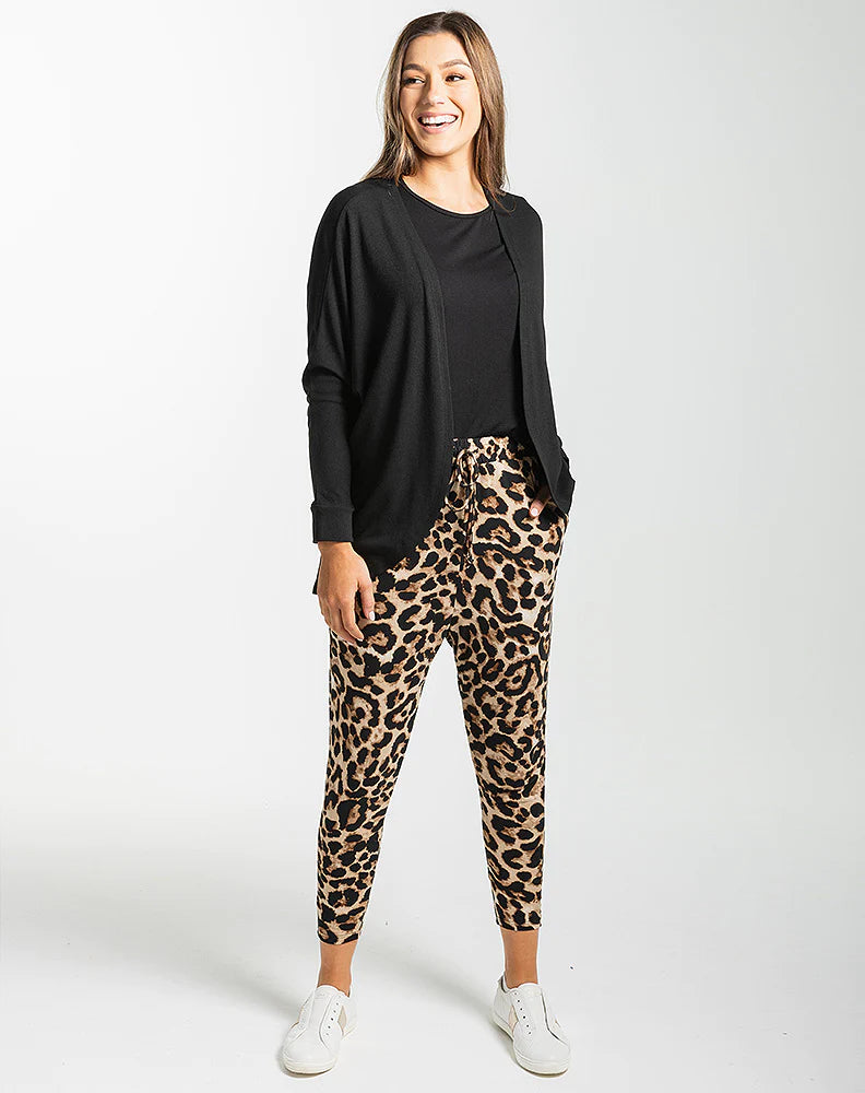 SLOUCH PANT - BROWN ANIMAL