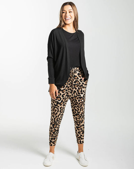 SLOUCH PANT - BROWN ANIMAL